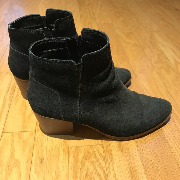 ALDO Suede Stacked Heel Ankle Boot - Picture 3 of 3